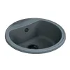 Кухонная мойка Fancy Marble Texas кругла, 500х500х205 серая (101050013)- Фото 1
